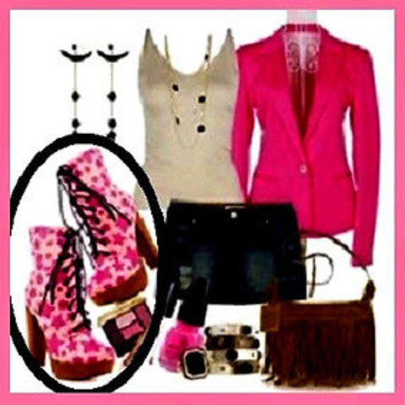 StarShip PLATFORM Lace Up BOOT STAR Boot Wood Heel - Picture 8 of 8